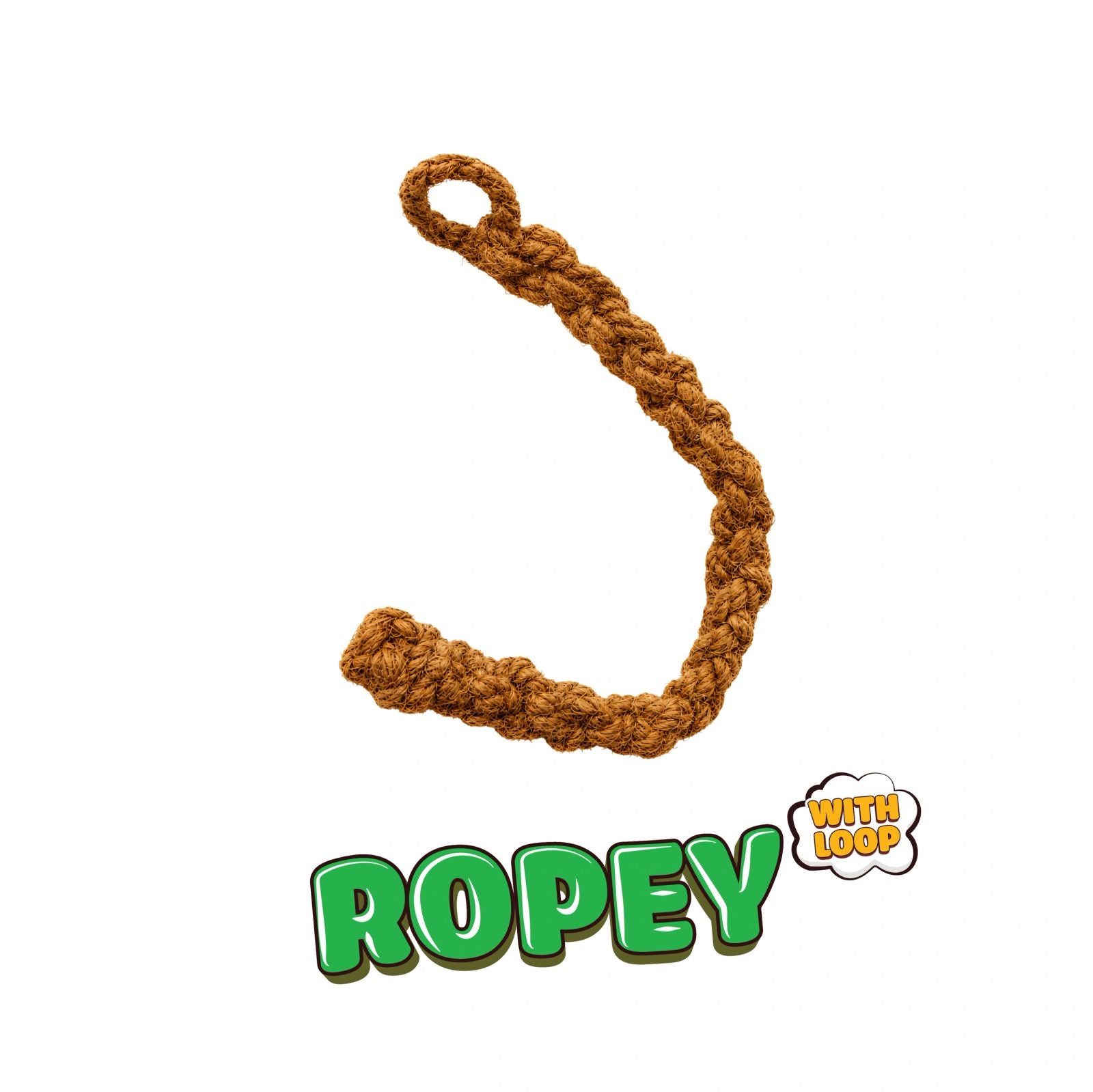 Nutties coconut fiber cat toy with loop