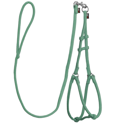 Comfort Microfiber Round Step-In Dog Harness + Dog Lead