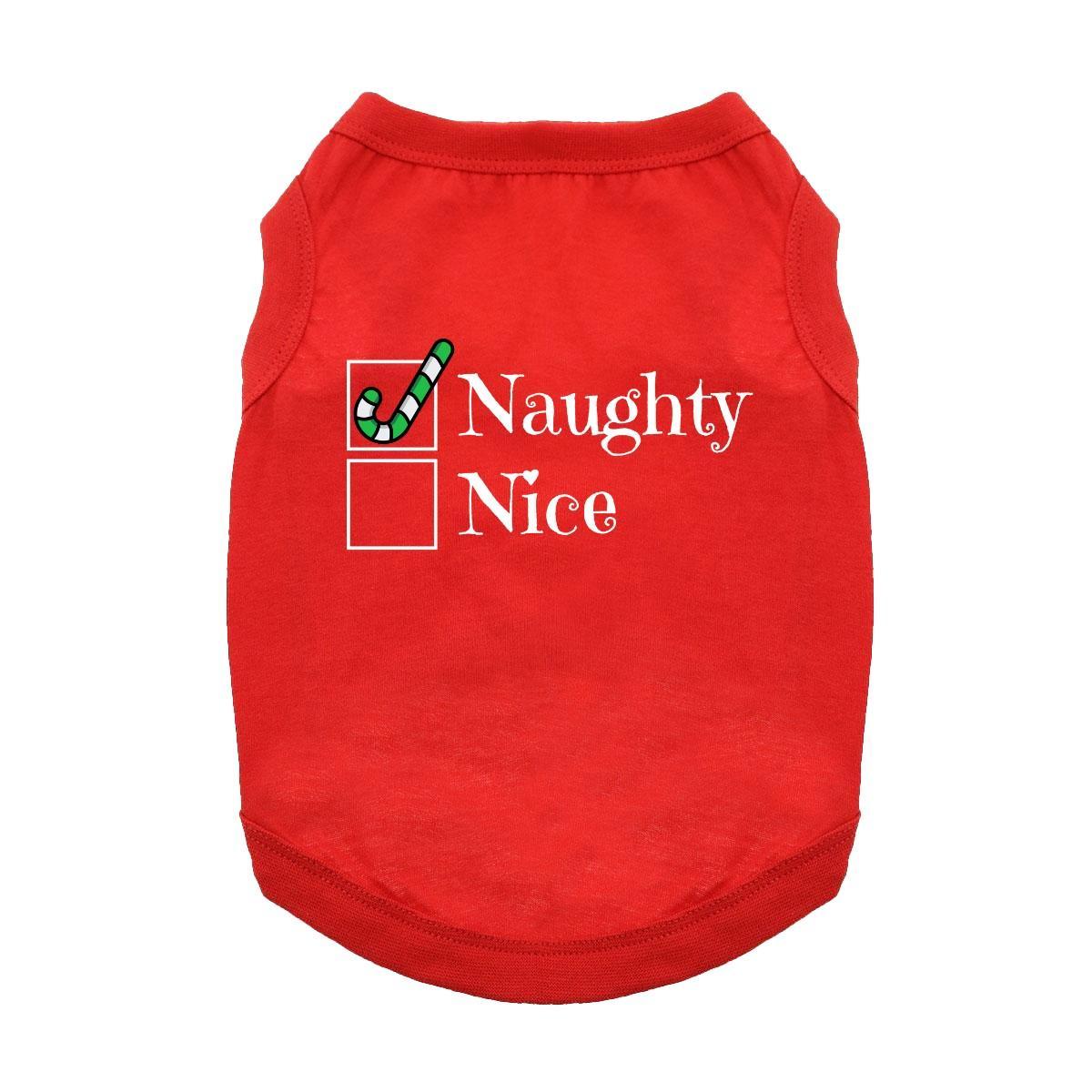 Fun T-Shirt - Naughty Dog Shirt - Red