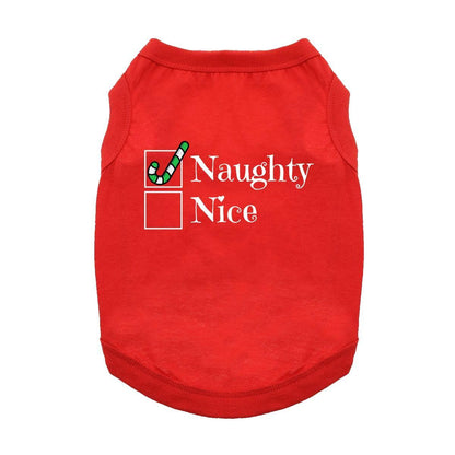 Fun T-Shirt - Naughty Dog Shirt - Red
