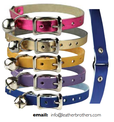 Signature LeatherTM Cat Collars