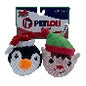 Christmas Ez Squeaky Ball Twin Pack-Penguin & Elf