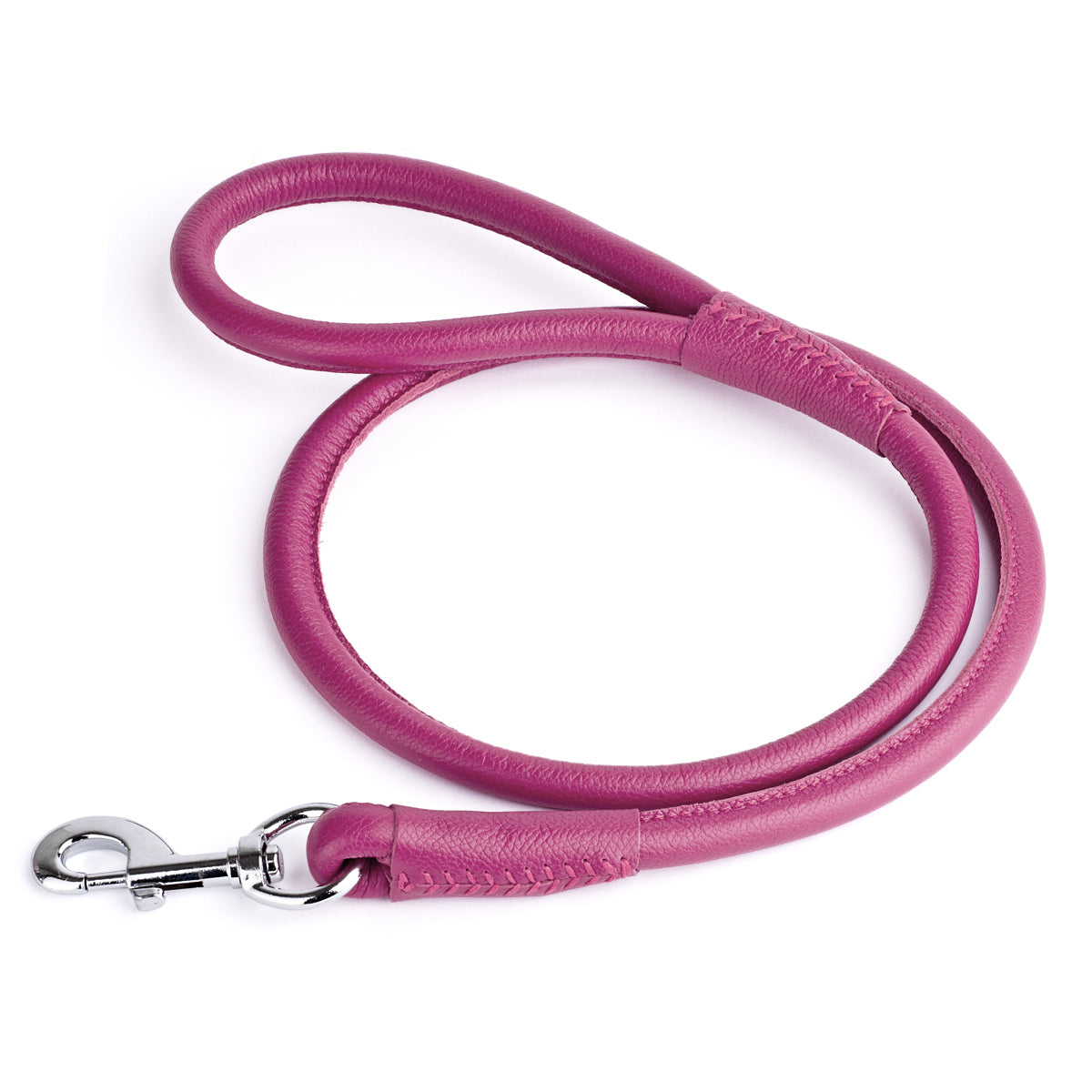 Soft Leather Round Dog Lead