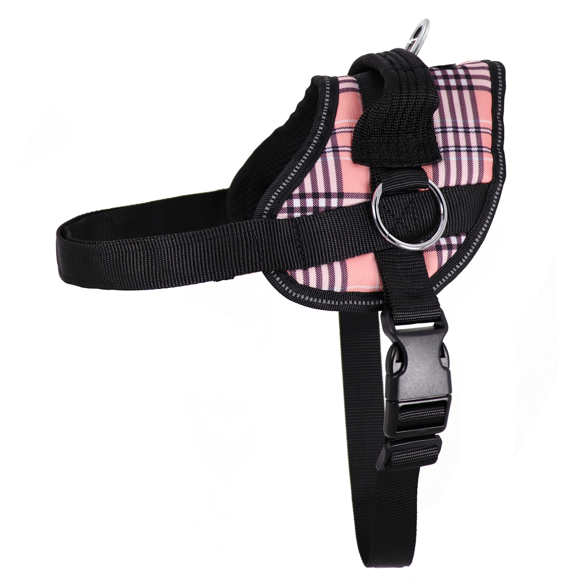No Pull Harness - Plaid & Camo - Pink Plaid