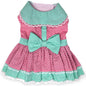 Polka Dot and Lace - Pink and Teal