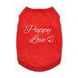 Fun T-Shirt - Puppy Love Dog Shirt - Flame Scarlet Red