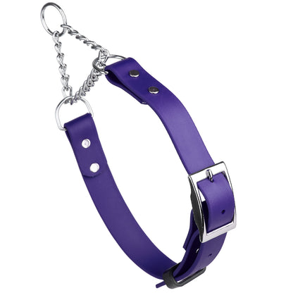 Biothane Adjustable Martingale Dog Collar with Metal Buckle