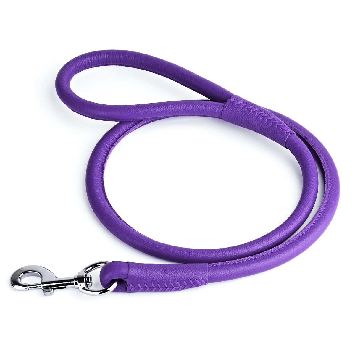 Soft Leather Round Dog Lead