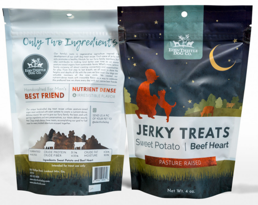 Farmer & Thistle Beef Heart + Sweet Potato 4 oz dog treats