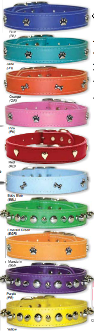 Signature Leather Faux Croco Collars (Paws)