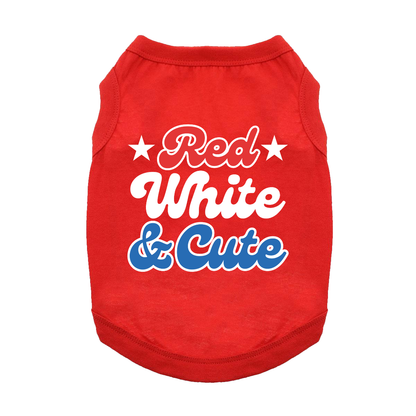 Fun T-Shirt - Red, White and Cute