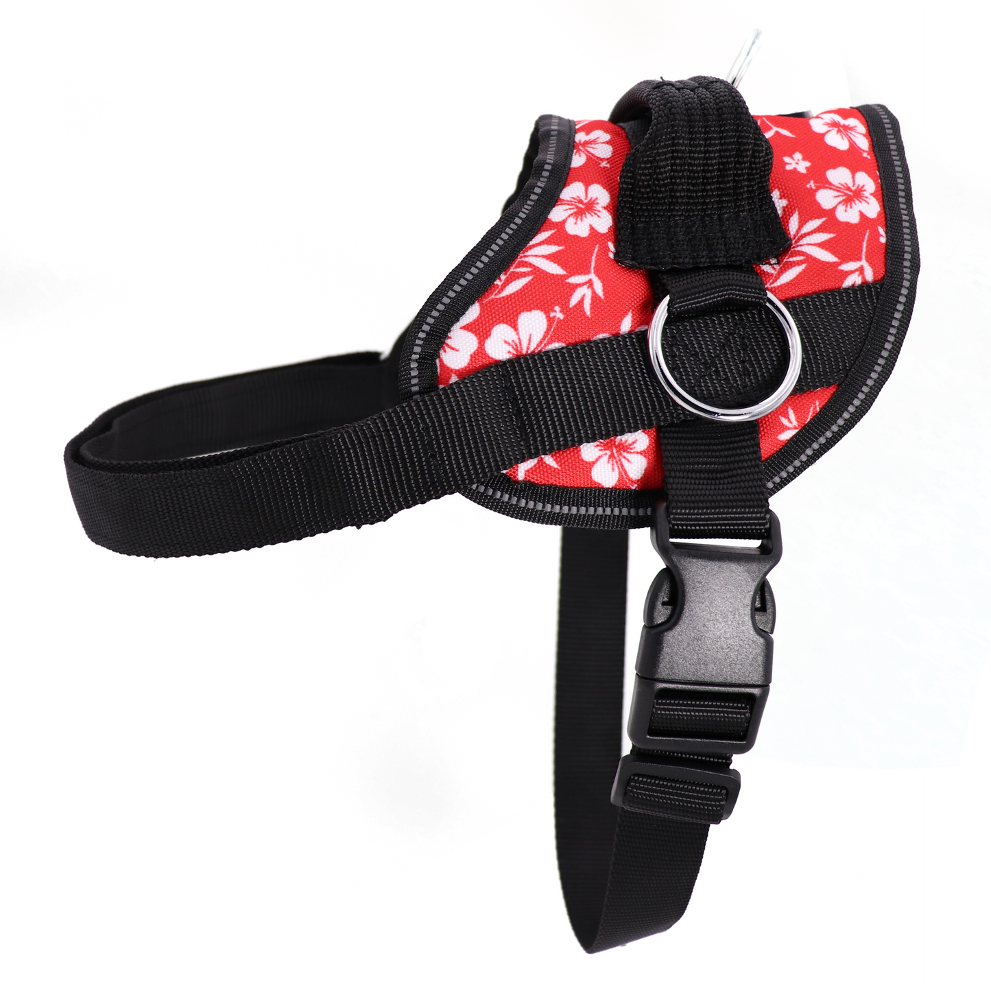 No Pull Harness - Hibiscus - Red Hibiscus