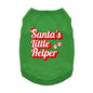 Fun T-Shirt - Santa's Little Helper Dog Shirt - Green