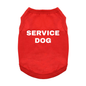 Fun T-Shirt - NEW - Service Dog - Flame Scarlet Red