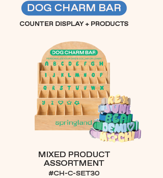 Wood charm bar counter display