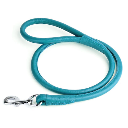 Soft Leather Round Dog Lead