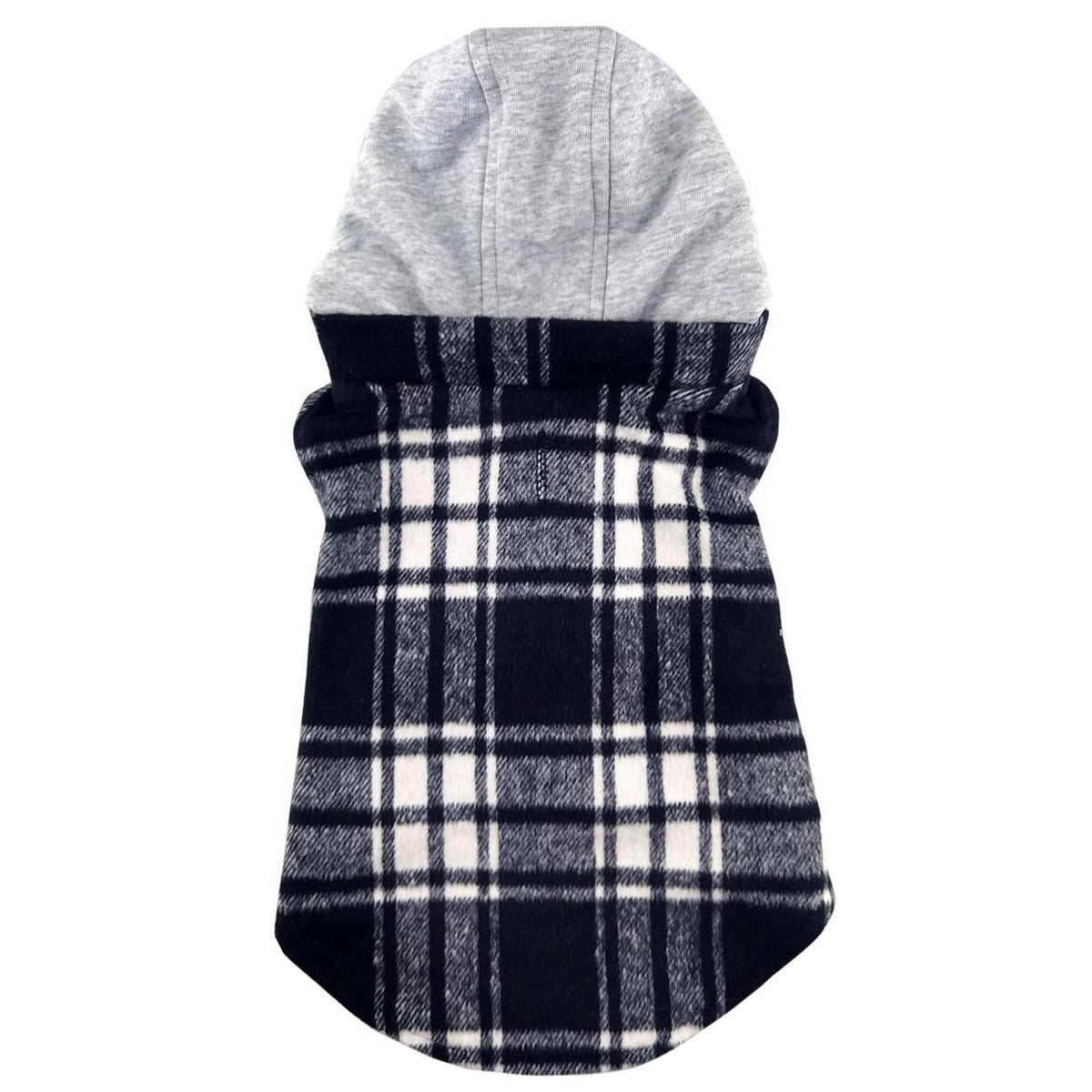 Flannel - Black & White Plaid