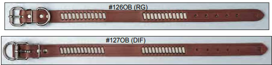 Bully™ Ornamented Leather Collars (Oblong - DIF)