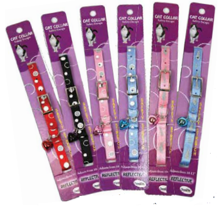 Reflective Safety Stretch Cat Collars