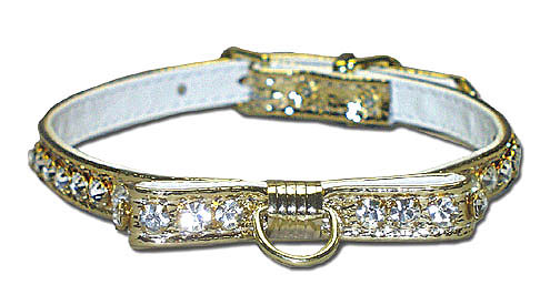 Majestic™ Collars (Jeweled Vinyl w/ Bow & Center Dee)